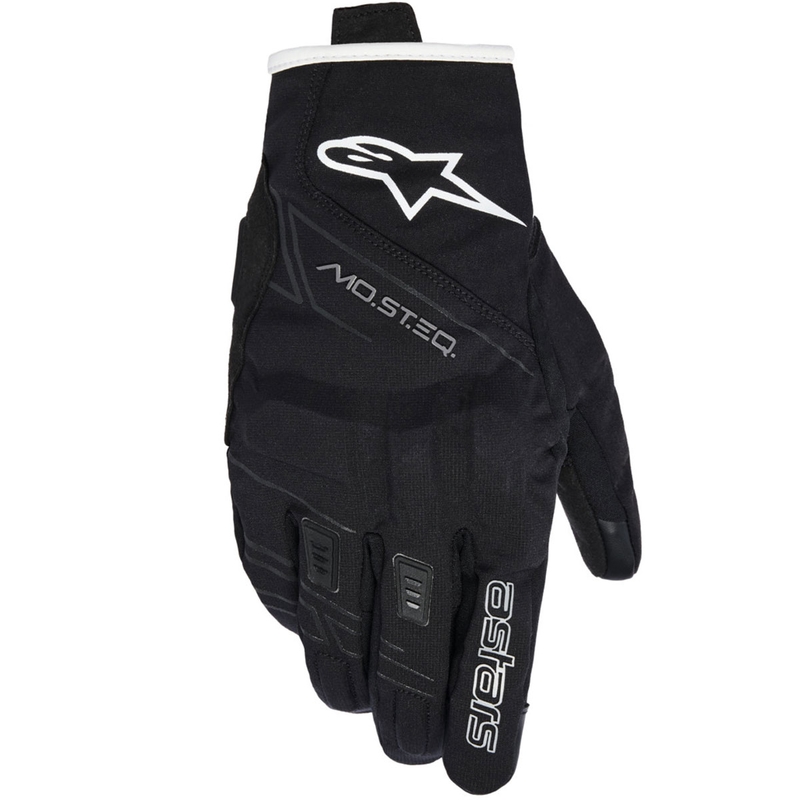 Γυναικεία γάντια μοτοσικλέτας Alpinestars STELLA MOBLAST WATERPROOF, ασπρόμαυρα, υπόλευκα