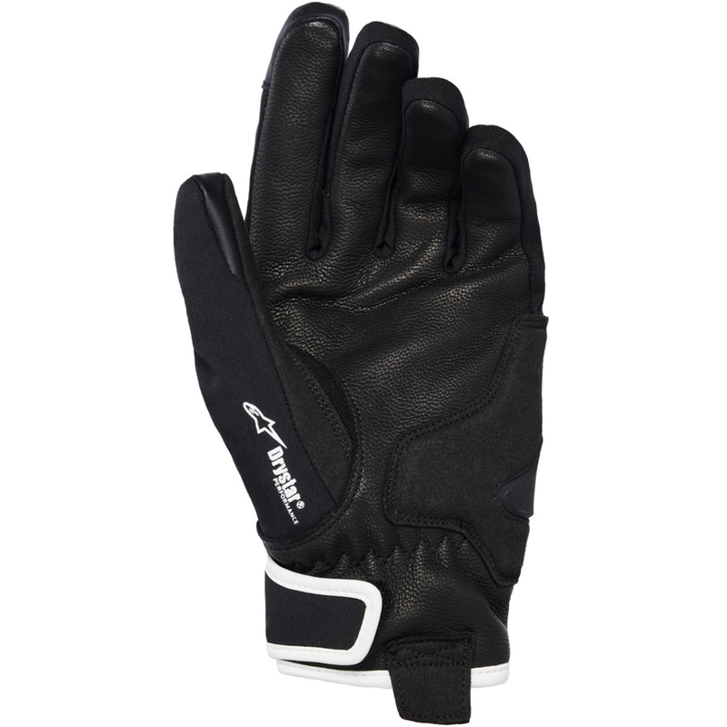 Γυναικεία γάντια μοτοσικλέτας Alpinestars STELLA MOBLAST WATERPROOF γκρι-μαύρο-φλουορ ροζ-τυρκουάζ-λευκό