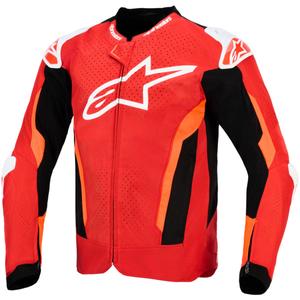 Μπουφάν μοτοσικλέτας Alpinestars T-GP Air κόκκινο-φλουορ κόκκινο-λευκό-μαύρο