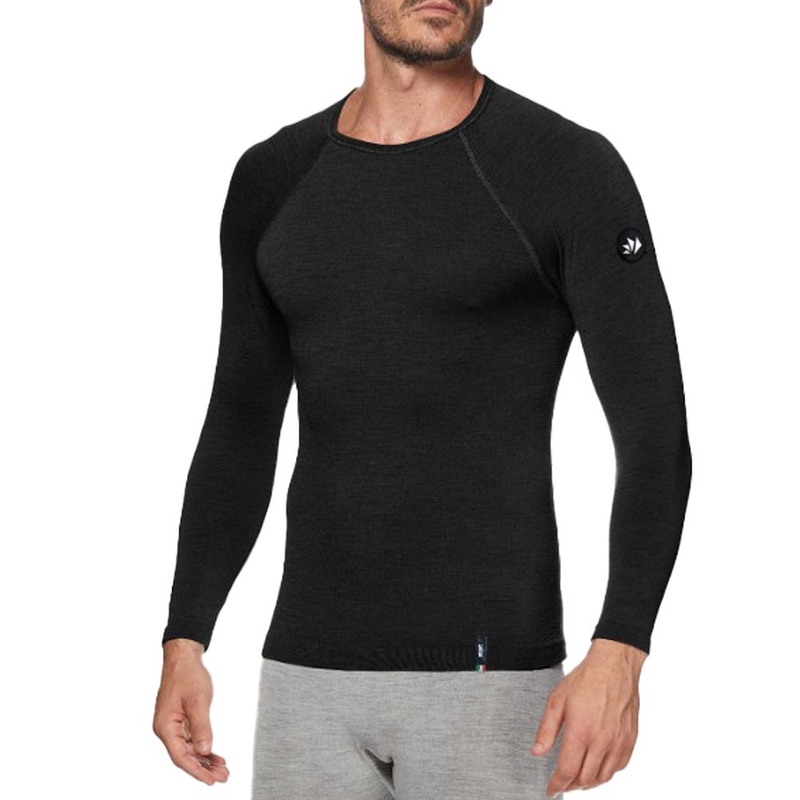 Θερμικό μακρυμάνικο μπλουζάκι SIXS TS2 MERINOS μαύρο