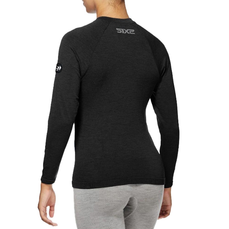 Θερμικό μακρυμάνικο μπλουζάκι SIXS TS2 MERINOS μαύρο