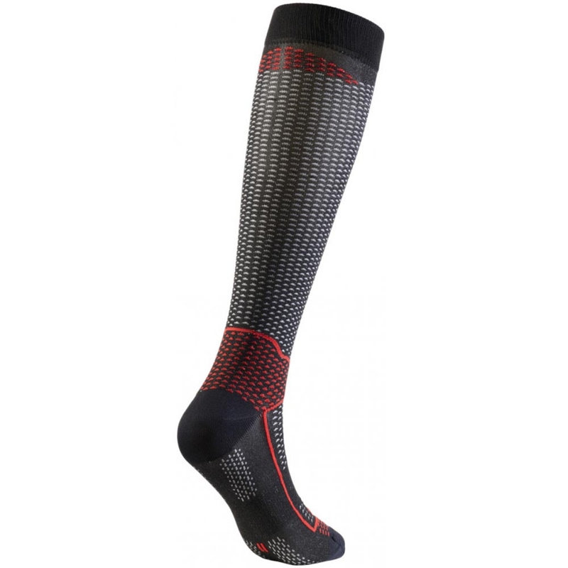 Funkční podkolenky SIXS LONG V3 černý carbon-červené