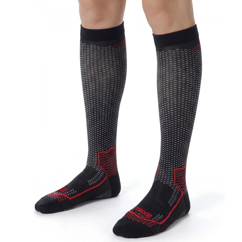 Funkční podkolenky SIXS LONG V3 černý carbon-červené