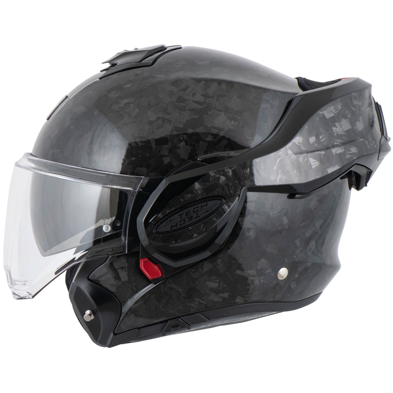 Κράνος μοτοσικλέτας Scorpion EXO-TECH EVO ONYX CARBON, μαύρο, με αναδιπλούμενο κάλυμμα