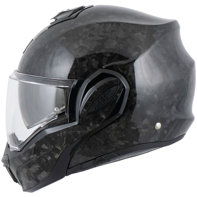 Κράνος μοτοσικλέτας Scorpion EXO-TECH EVO ONYX CARBON, μαύρο, με αναδιπλούμενο κάλυμμα