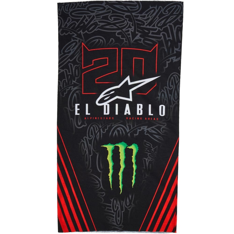 Γκέτα λαιμού Alpinestars FQ20 Monster Collection μαύρη-φθορίζουσα-μπλε-πράσινη
