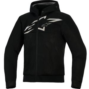 Φούτερ μοτοσικλέτας Alpinestars Chrome Superairflow μαύρο-σκούρο γκρι-λευκό