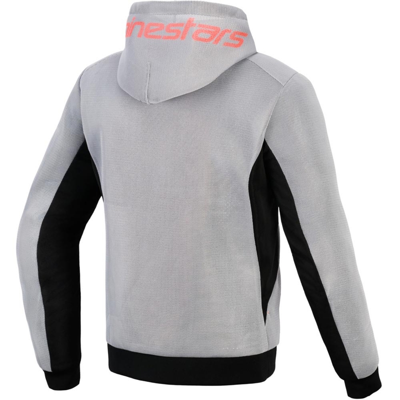 Φούτερ μοτοσικλέτας Alpinestars Chrome Superairflow μαύρο-ανοιχτό γκρι-φλουορ κόκκινο