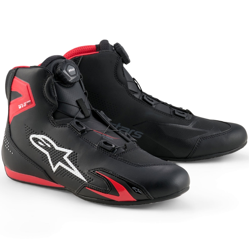 Μπότες μοτοσικλέτας Alpinestars Celer μαύρο-κόκκινο-λευκό