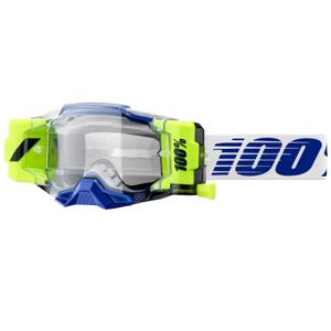 Γυαλιά Motocross 100% - USA Armega Forecast μπλε με διαφανές πλεξιγκλάς