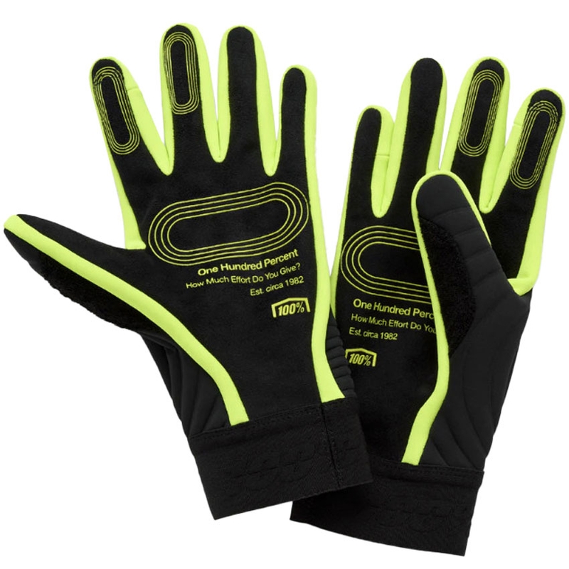 Γάντια Motocross 100% - USA BRISKER EXTREME fluorescent κίτρινο-μαύρο