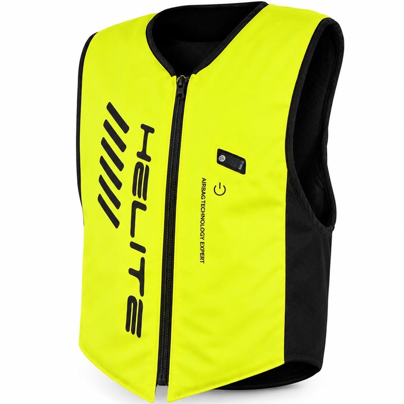 Γιλέκο αερόσακου Helite Double Turtle Hivis πράσινο-κίτρινο