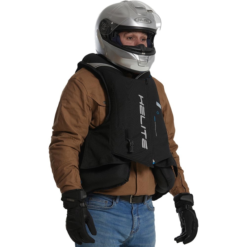 Γιλέκο αερόσακου Helite Double Turtle Hivis πράσινο-κίτρινο