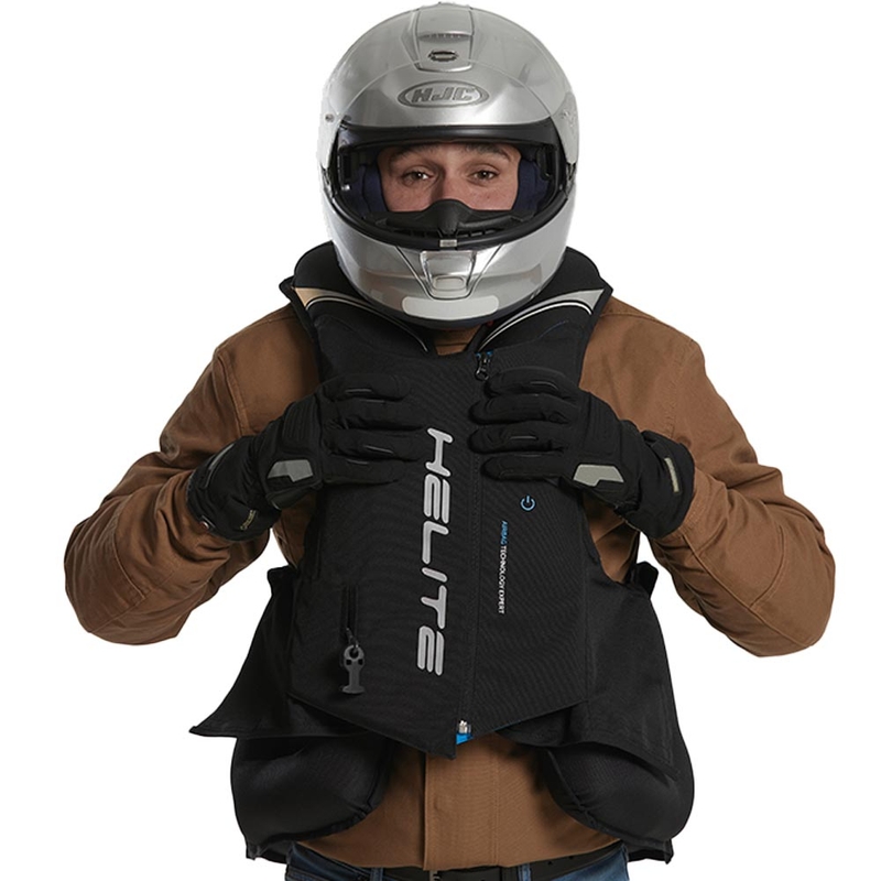 Γιλέκο αερόσακου Helite Double Turtle Hivis πράσινο-κίτρινο