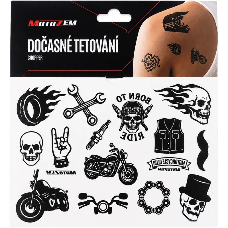 Προσωρινό Τατουάζ MotoZem Chopper