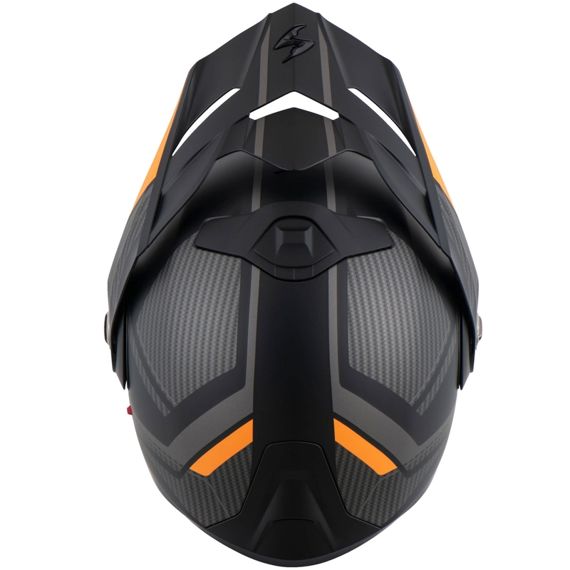 Αναδιπλούμενο κράνος μοτοσικλέτας Scorpion ADX-2 LEWIS ματ μαύρο-πορτοκαλί
