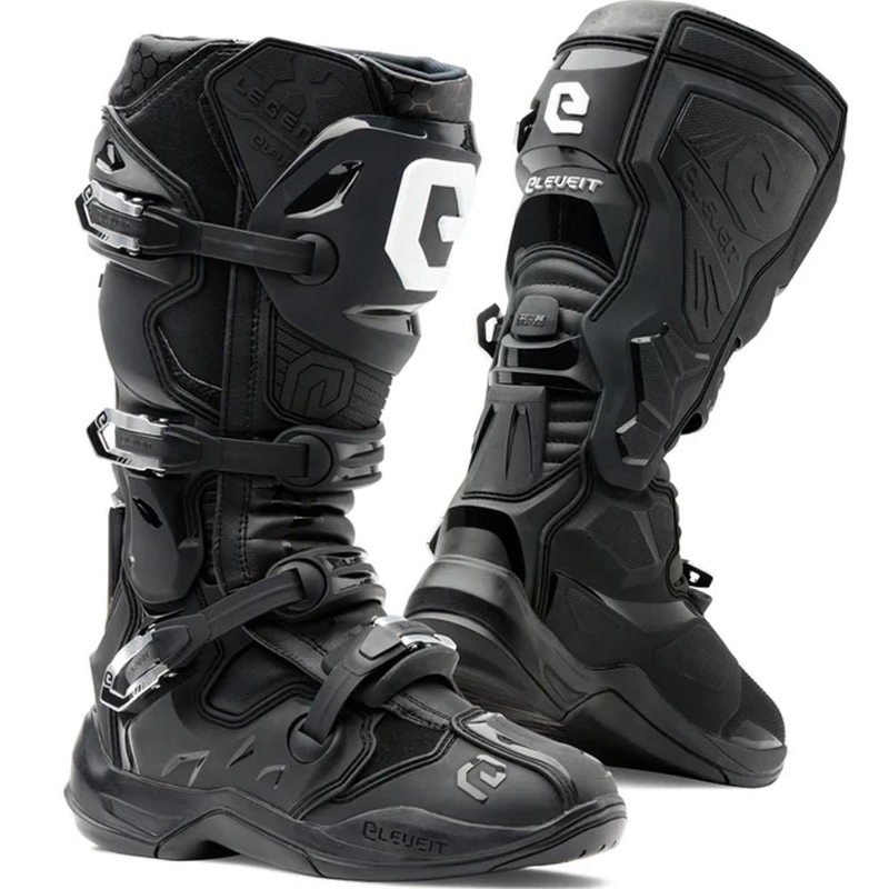 Μπότες motocross Eleveit X-Legend EVO μαύρες-μαύρες