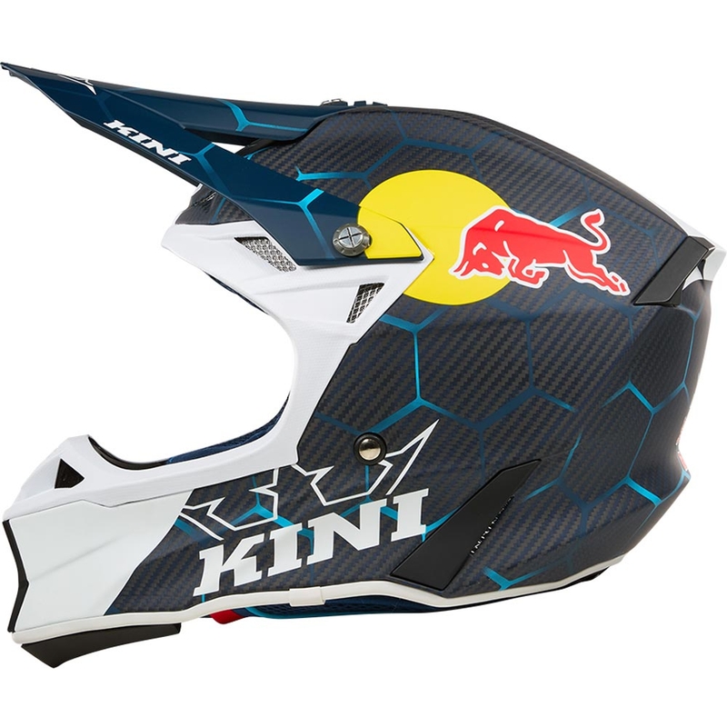 Κράνος μοτοκρός KINI Red Bull MXC2 2.0 μπλε-λευκό