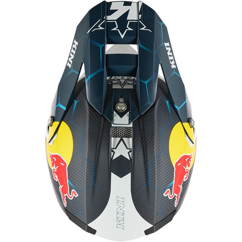Κράνος μοτοκρός KINI Red Bull MXC2 2.0 μπλε-λευκό