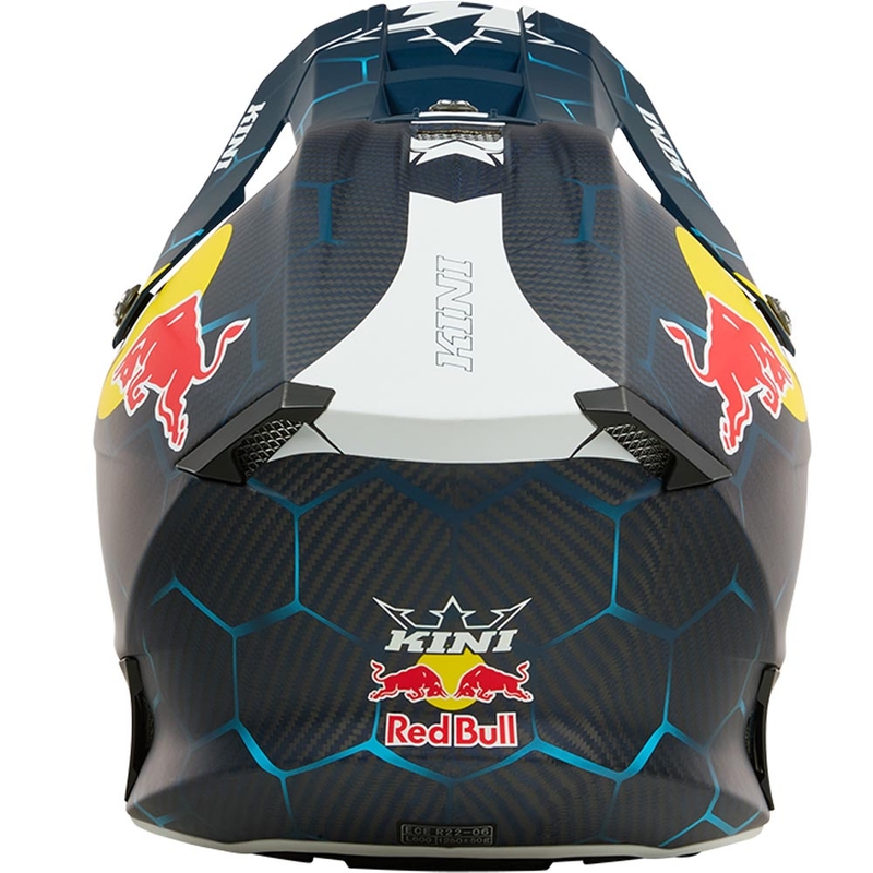 Κράνος μοτοκρός KINI Red Bull MXC2 2.0 μπλε-λευκό