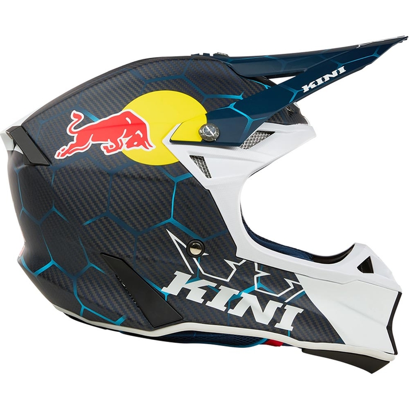 Κράνος μοτοκρός KINI Red Bull MXC2 2.0 μπλε-λευκό