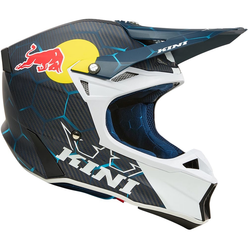Κράνος μοτοκρός KINI Red Bull MXC2 2.0 μπλε-λευκό