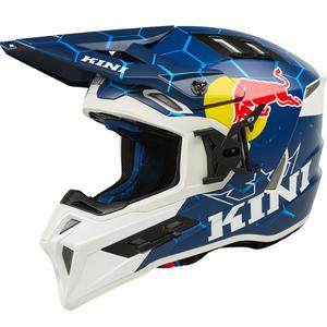 Κράνος μοτοκρός KINI Red Bull EXC μπλε-λευκό