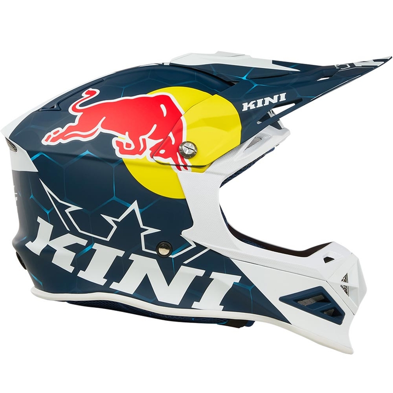 Κράνος μοτοκρός KINI Red Bull MXC1 1.0 μπλε-λευκό