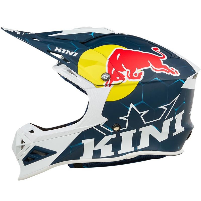 Κράνος μοτοκρός KINI Red Bull MXC1 1.0 μπλε-λευκό