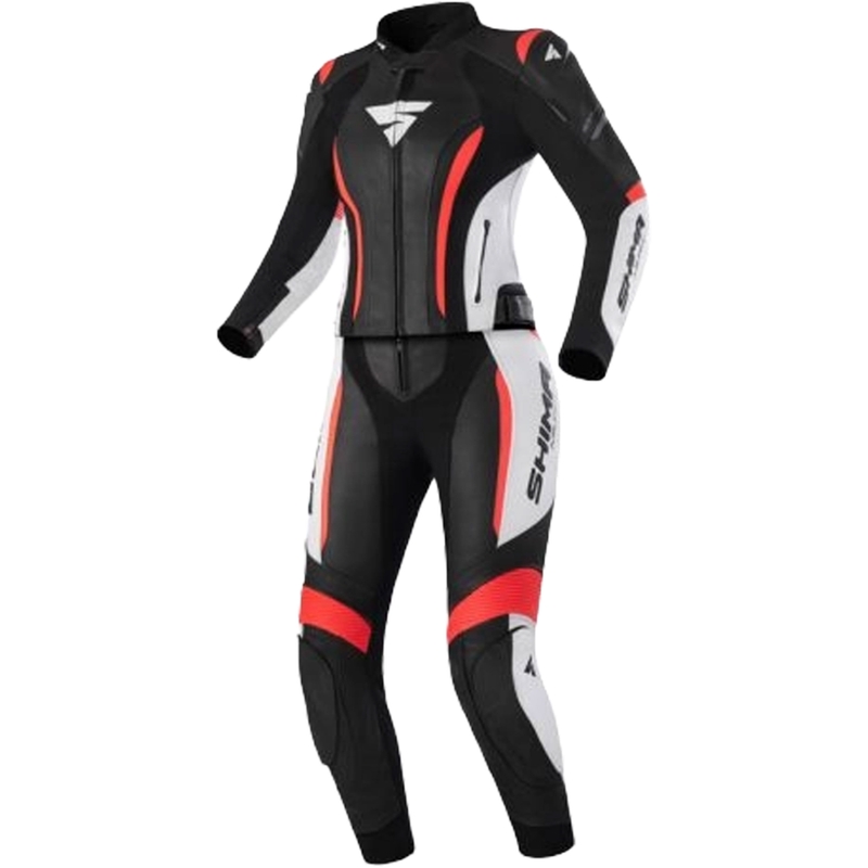 Γυναικεία Shima Miura 2.0 Black-White-Fluo Red Φόρμα μοτοσικλέτας