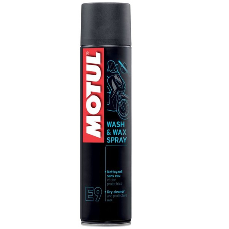 Σπρέι περιποίησης πλαστικών Motul E9 Wash Wax 400 ml