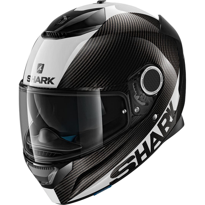 Integrální přilba SHARK SPARTAN CARBON Skin černo-bílá