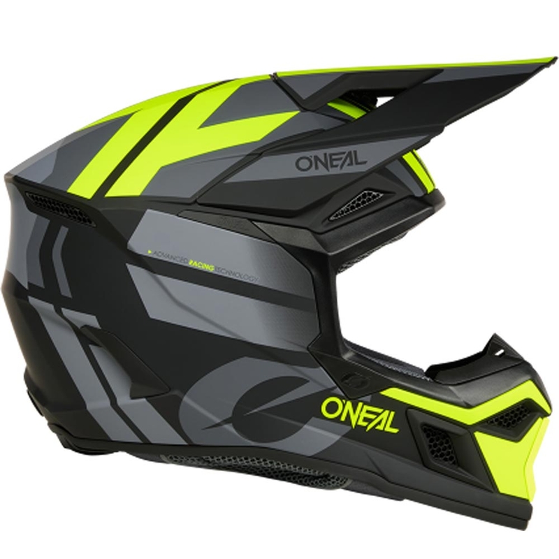 Κράνος μοτοκρός O´Neal 3SRS Ride ματ μαύρο-γκρι-φλουό κίτρινο