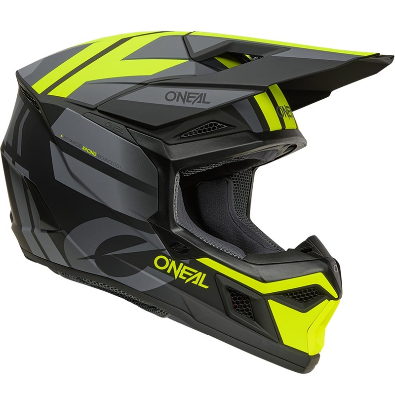 Κράνος μοτοκρός O´Neal 3SRS Ride ματ μαύρο-γκρι-φλουό κίτρινο