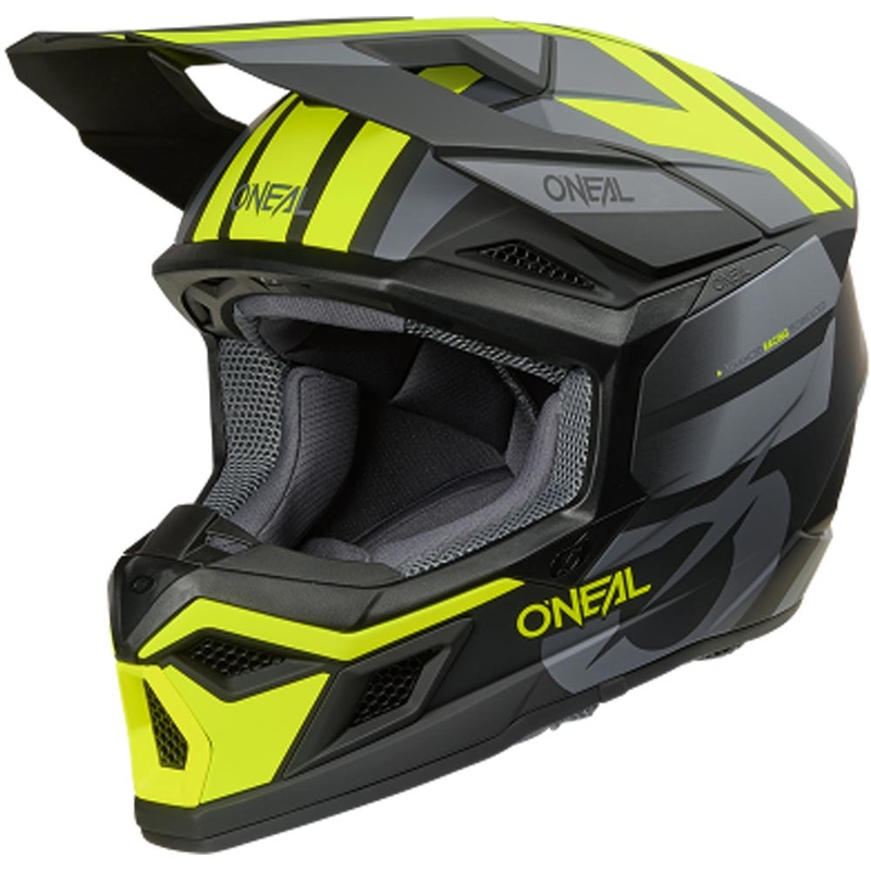 Κράνος μοτοκρός O´Neal 3SRS Ride ματ μαύρο-γκρι-φλουό κίτρινο