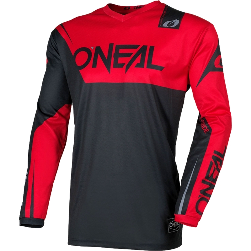Μαύρη-κόκκινη φανέλα μοτοκρός O'Neal Element Racewear