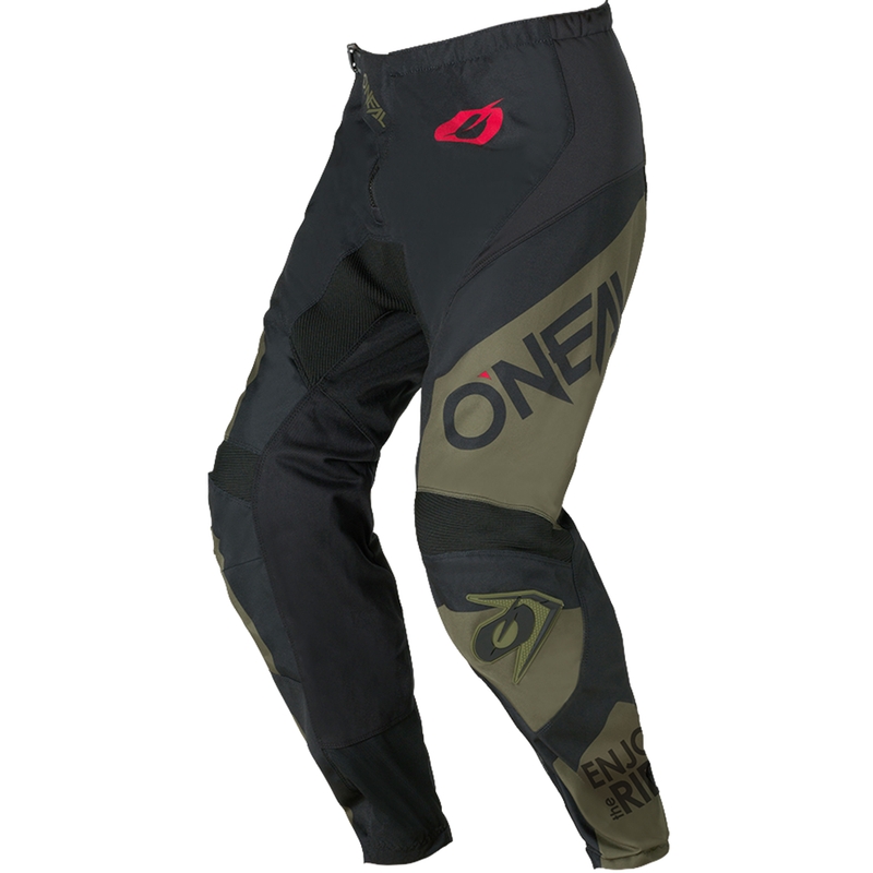 Παντελόνι motocross O'Neal Element Racewear μαύρο-λαδί