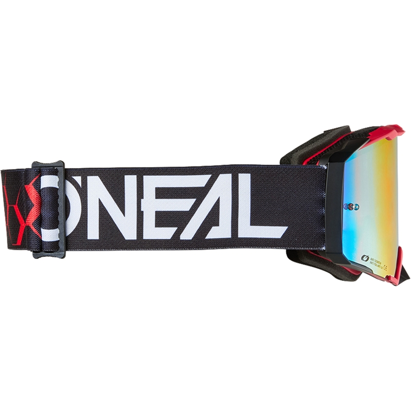 Γυαλιά μοτοκρός O´Neal B-33 Hexa μαύρο-κόκκινο (κόκκινο ιρίδιο από πλεξιγκλάς)