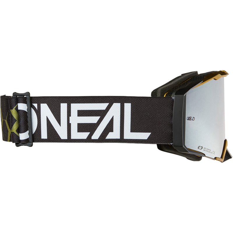 Γυαλιά μοτοκρός O´Neal B-33 Hexa μαύρο-χρυσό (ασημί καθρέφτης πλεξιγκλάς)