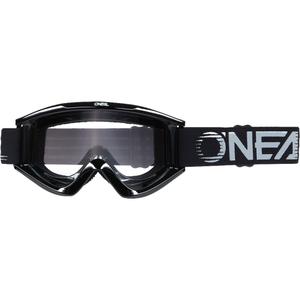 Γυαλιά μοτοκρός O´Neal B-Zero μαύρα (διαφανές πλεξιγκλάς)