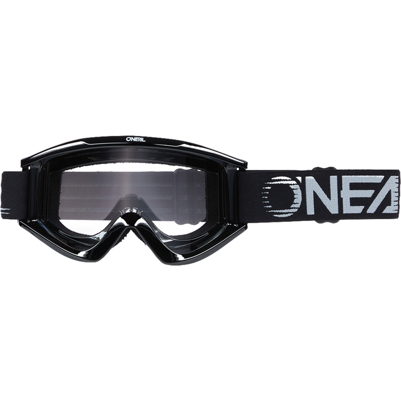 Γυαλιά μοτοκρός O´Neal B-Zero μαύρα (διαφανές πλεξιγκλάς)
