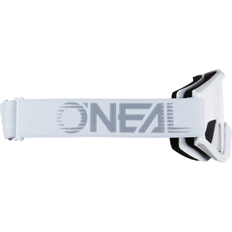 Γυαλιά μοτοκρός O´Neal B-Zero λευκά (διαφανές πλεξιγκλάς)