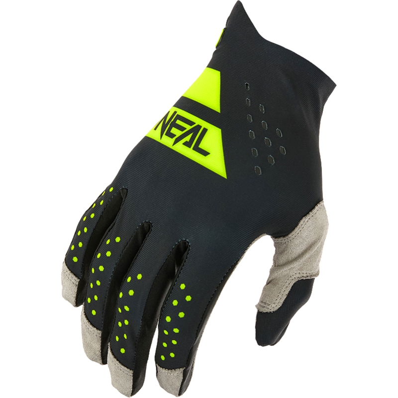 Γάντια motocross O´Neal Pin it Slip on μαύρα-φθοροκίτρινα