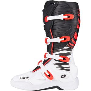 Μπότες μοτοκρός O´Neal 3SRS Zebra μαύρο-άσπρο-κόκκινο