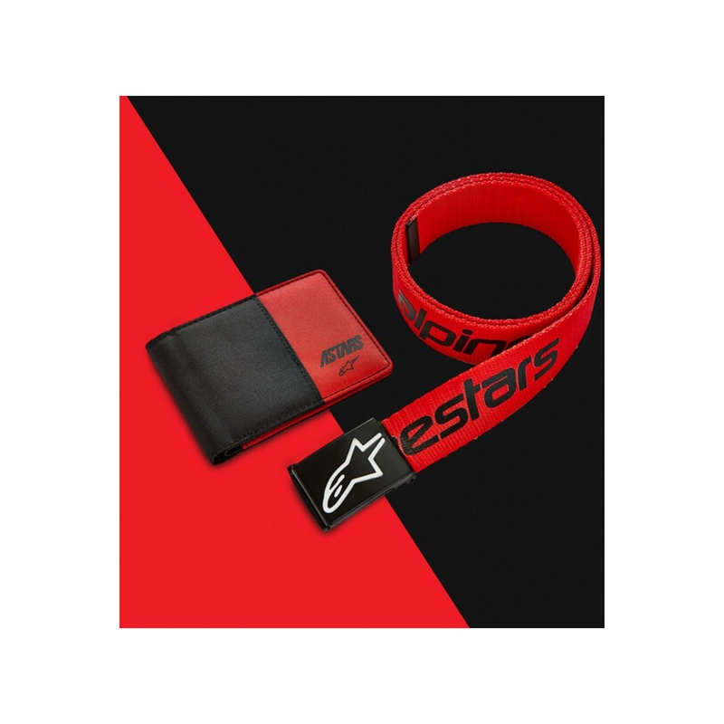Ζώνη Alpinestars Linear Web μαύρη-κόκκινη