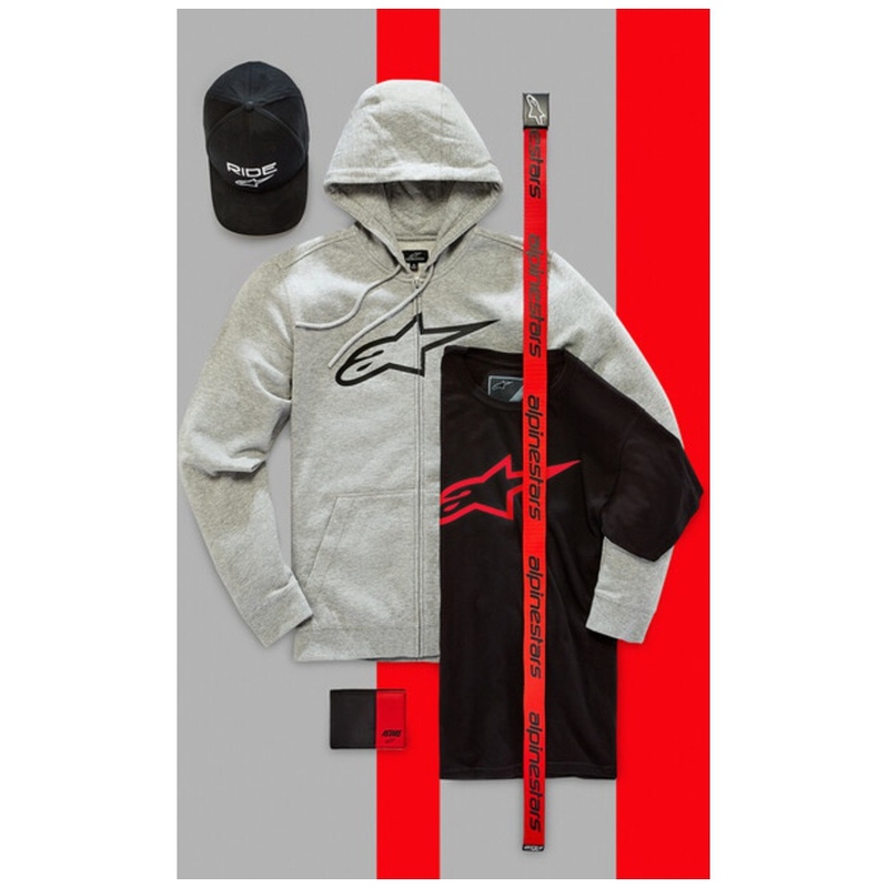 Ζώνη Alpinestars Linear Web μαύρη-κόκκινη