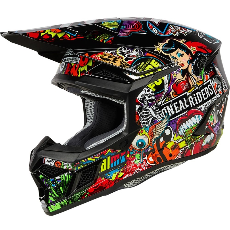 Παιδικό κράνος motocross O'Neal 3SRS Crank ματ πολύχρωμο