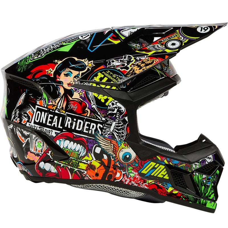 Παιδικό κράνος motocross O'Neal 3SRS Crank ματ πολύχρωμο