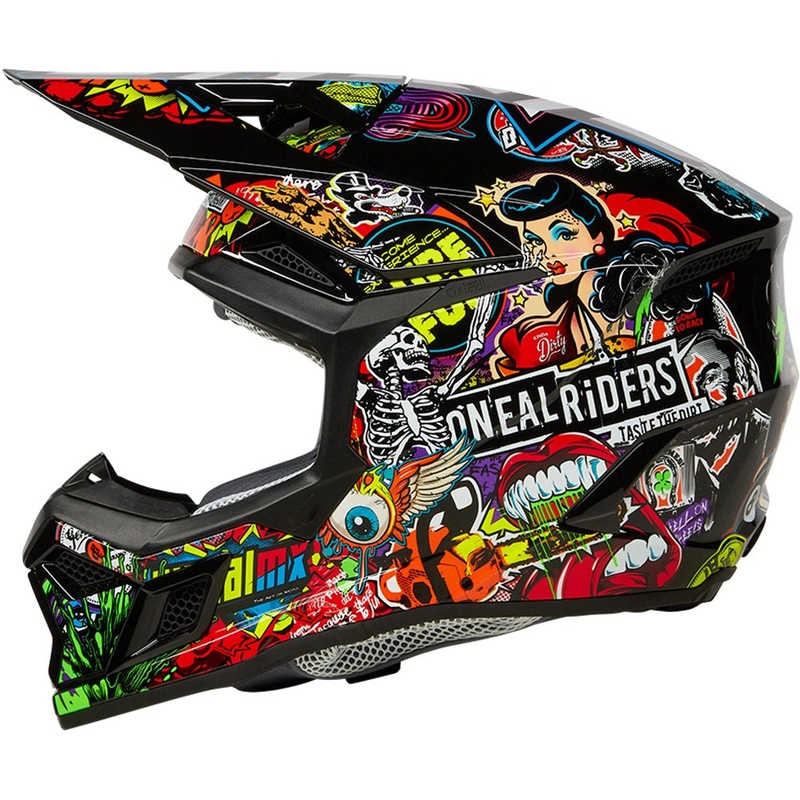 Παιδικό κράνος motocross O'Neal 3SRS Crank ματ πολύχρωμο