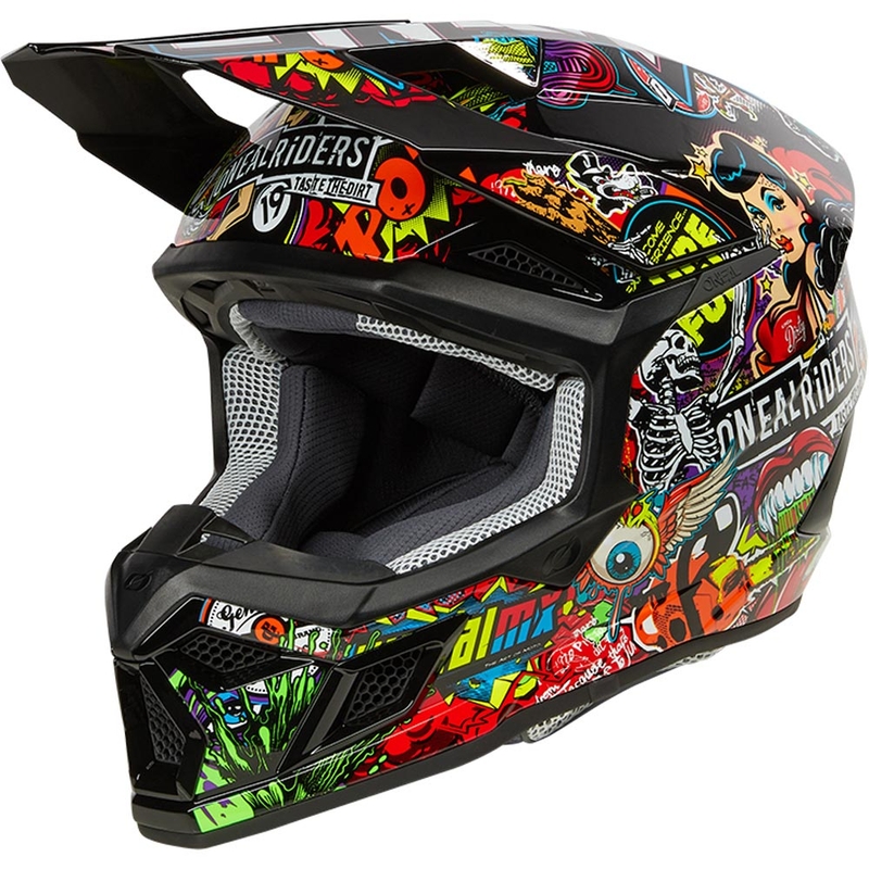 Παιδικό κράνος motocross O'Neal 3SRS Crank ματ πολύχρωμο